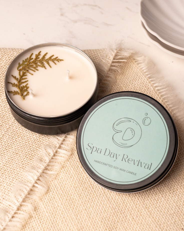 Spa Day Revival Tin Candle