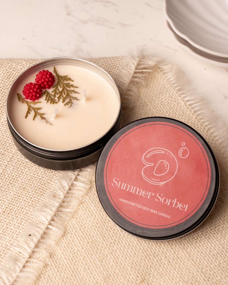 Summer Sorbet Tin Candle