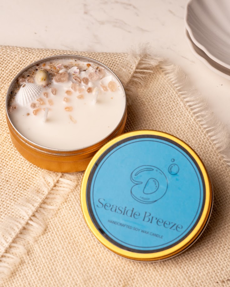 Seaside Breeze Tin Candle