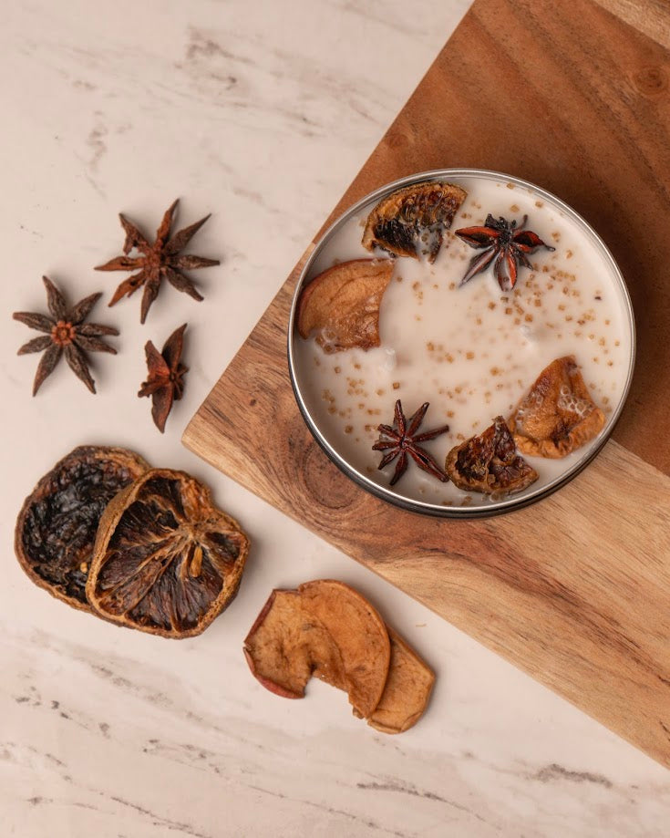 Autumn Harvest Tin Candle