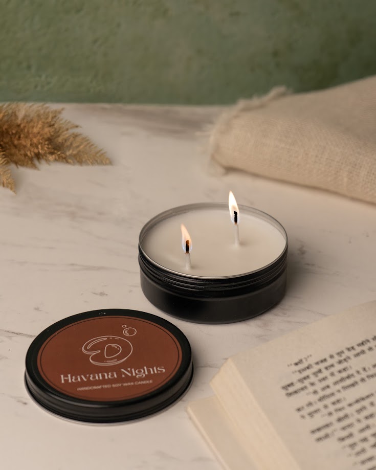 Havana Nights Tin Candle