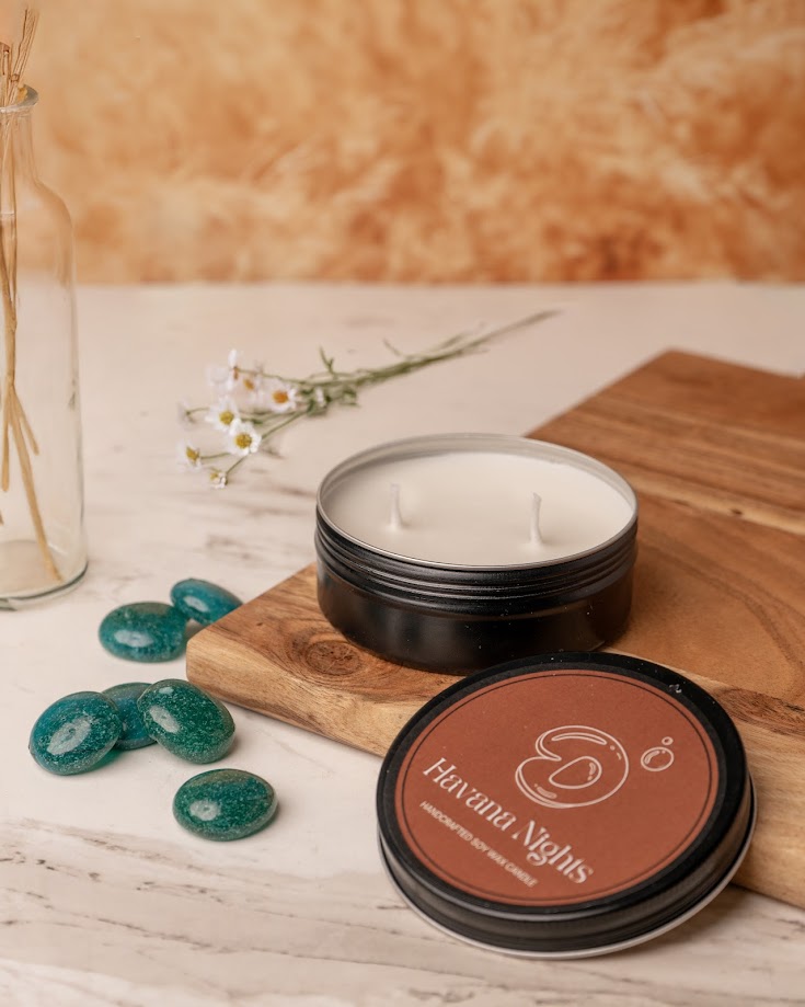Havana Nights Tin Candle