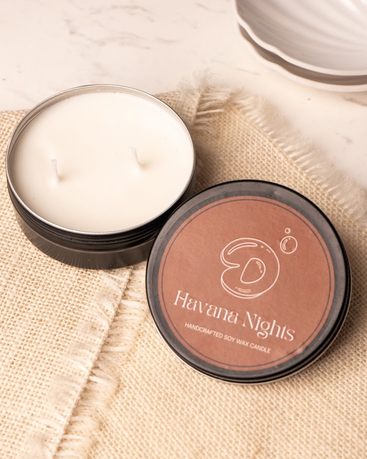 Havana Nights Tin Candle