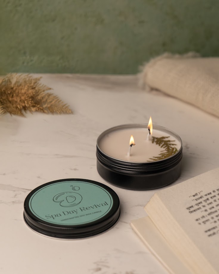 Spa Day Revival Tin Candle