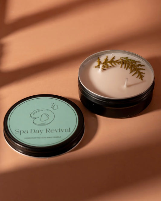 Spa Day Revival Tin Candle