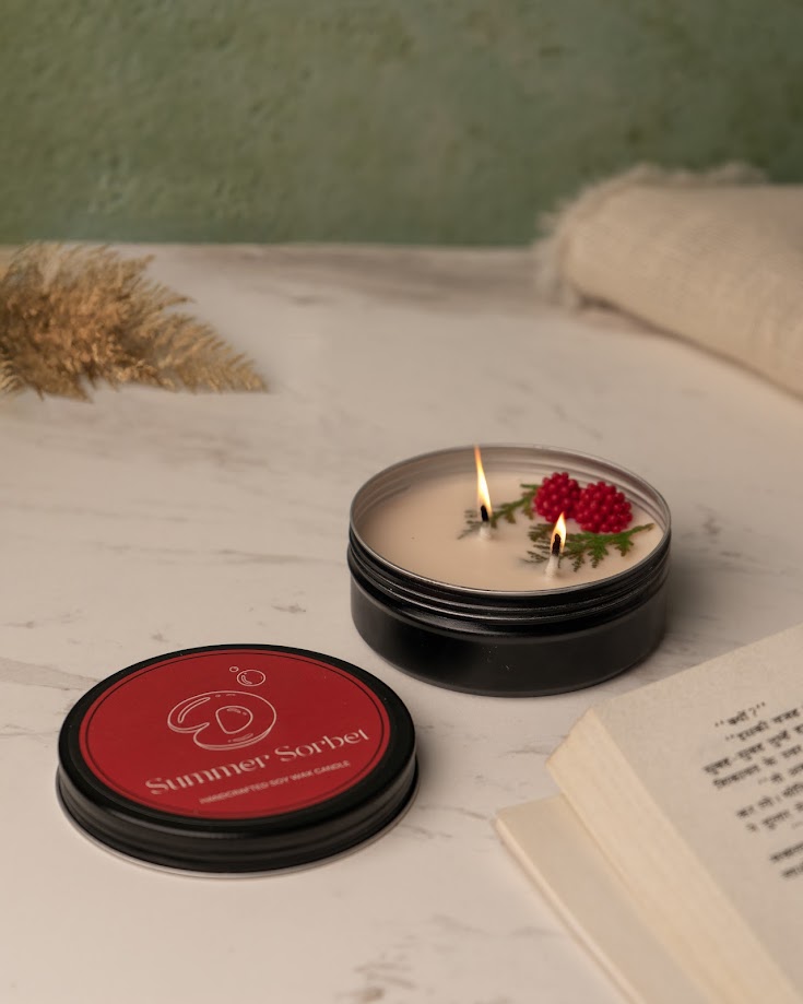 Summer Sorbet Tin Candle