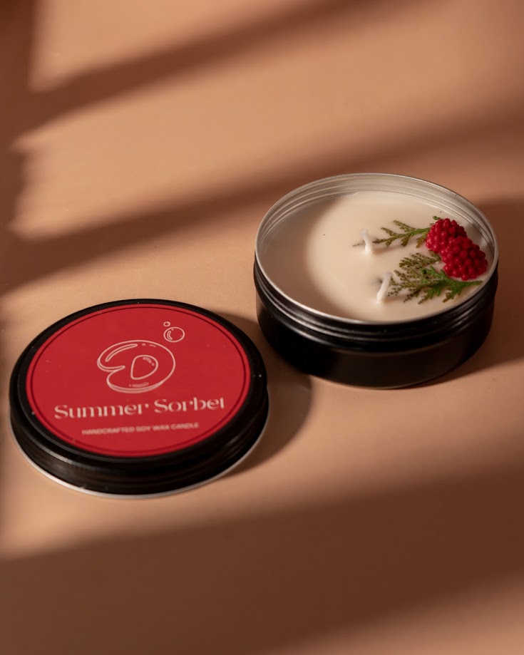 Summer Sorbet Tin Candle