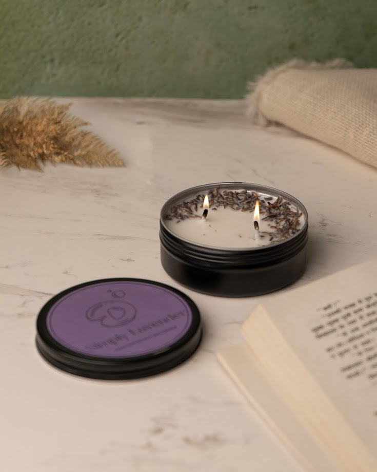 Simply Lavender Tin Candle