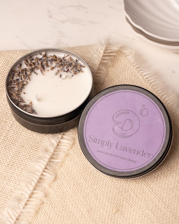 Simply Lavender Tin Candle