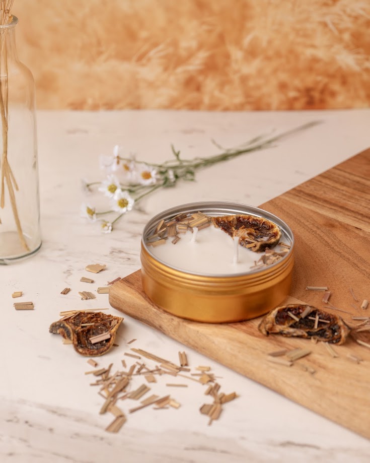 Zen Garden Tin Candle