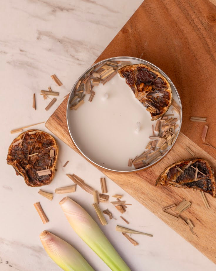 Zen Garden Tin Candle