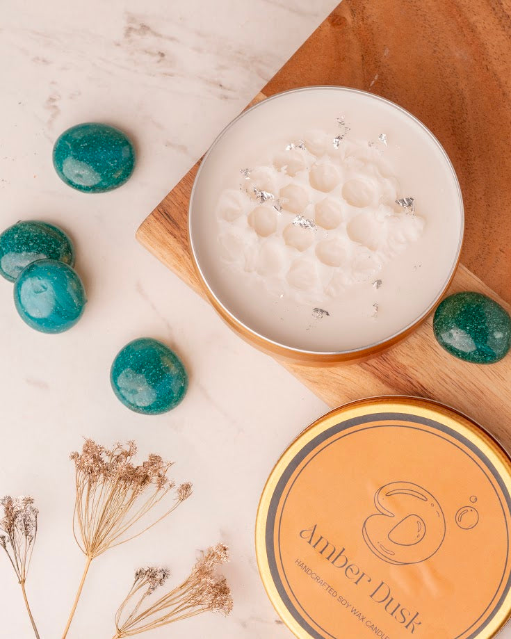 Amber Dusk Tin Candle