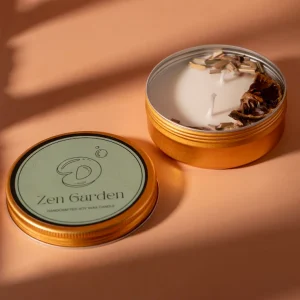 Zen Garden Tin Candle
